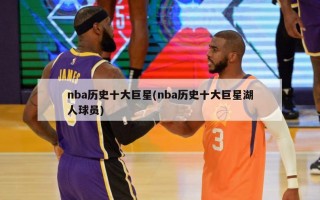 nba历史十大巨星(nba历史十大巨星湖人球员)