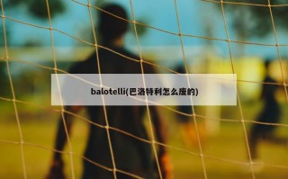 balotelli(巴洛特利怎么废的)