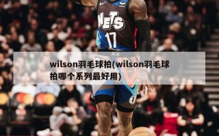 wilson羽毛球拍(wilson羽毛球拍哪个系列最好用)